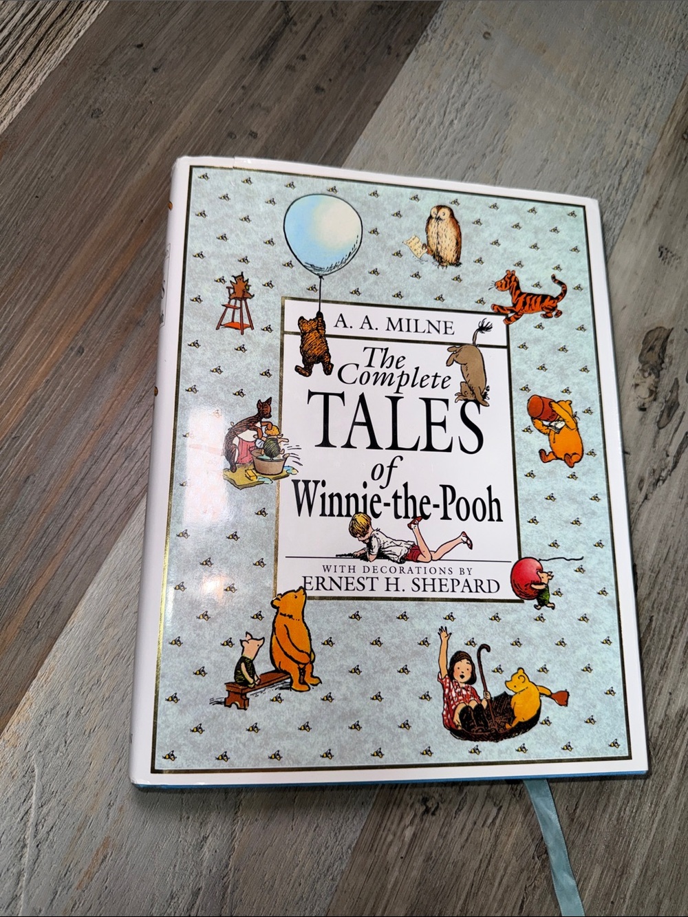 A.A. Milne "The Complete Tales of Winnie-the-Pooh" Hardcover - Light Blue